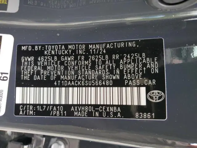 2025 TOYOTA CAMRY XSE  