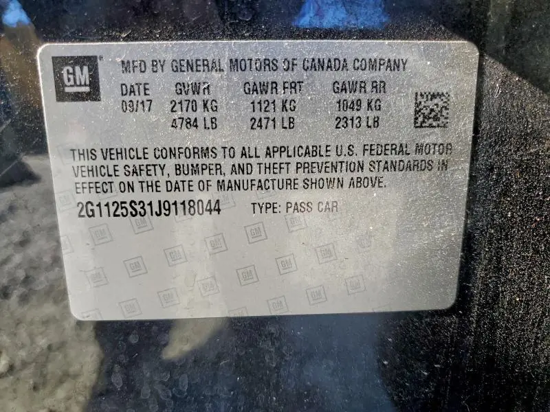 2018 CHEVROLET IMPALA PREMIER  