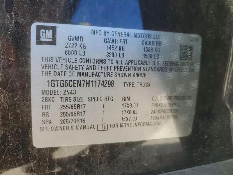 2017 GMC CANYON SLE  