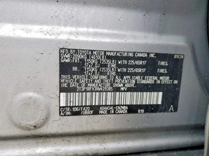 2024 TOYOTA RAV4 XLE  