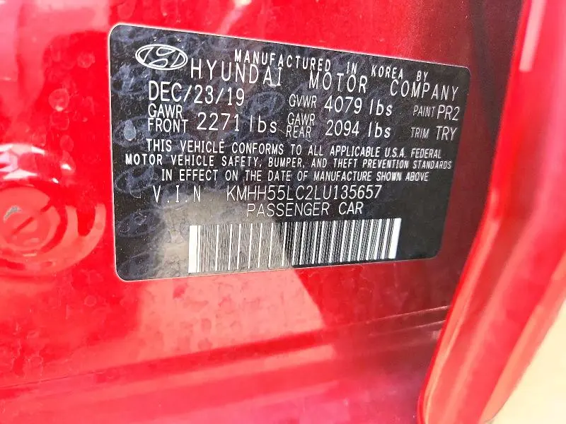 2020 HYUNDAI ELANTRA GT N LINE  