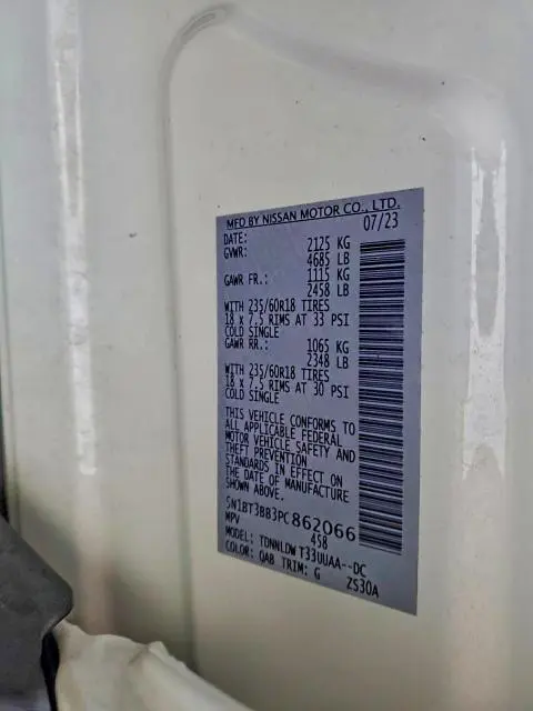 2023 NISSAN ROGUE SV  