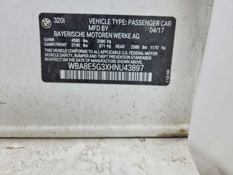2017 BMW 320 XI  