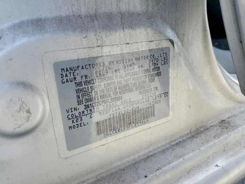 2015 NISSAN VERSA NOTE SV  