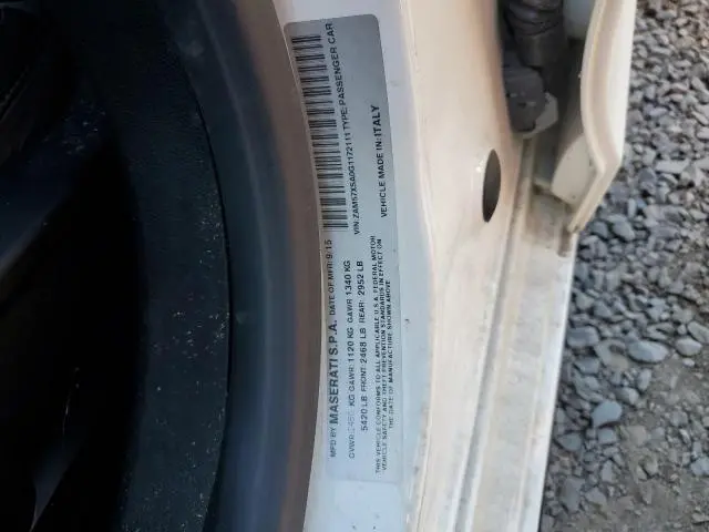 2016 MASERATI GHIBLI