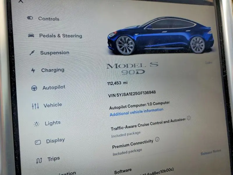 2016 TESLA MODEL S   