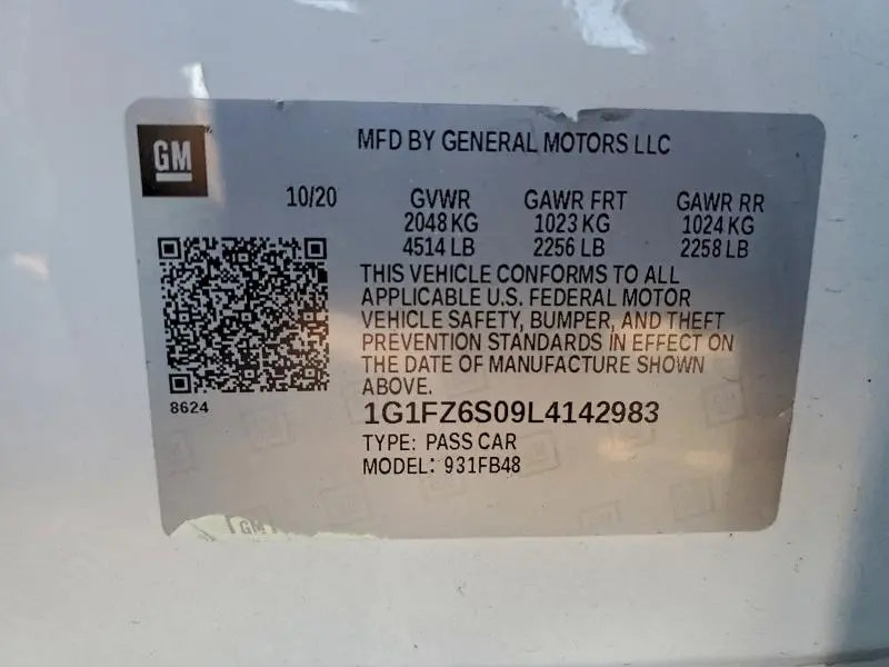 2020 CHEVROLET BOLT EV PREMIER  