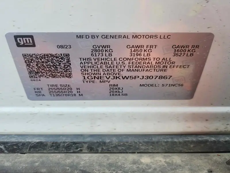 2023 CHEVROLET TRAVERSE RS  