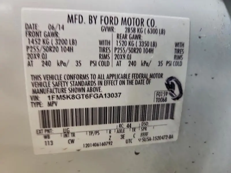 2015 FORD EXPLORER SPORT  