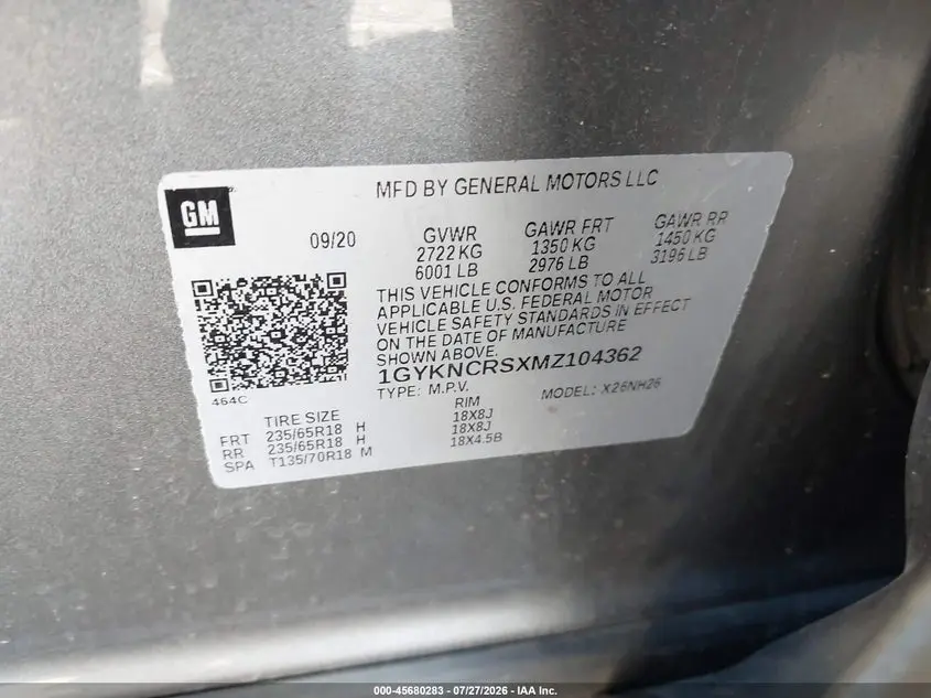 2021 CADILLAC XT5 FWD PREMIUM LUXURY