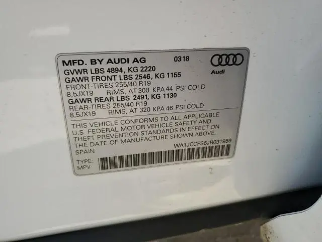 2018 AUDI Q3 PREMIUM PLUS  