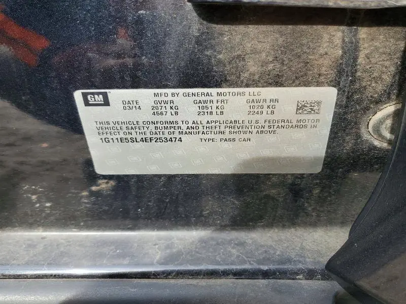 2014 CHEVROLET MALIBU 2LT  