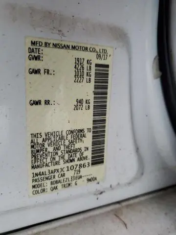 2018 NISSAN ALTIMA 2.5  