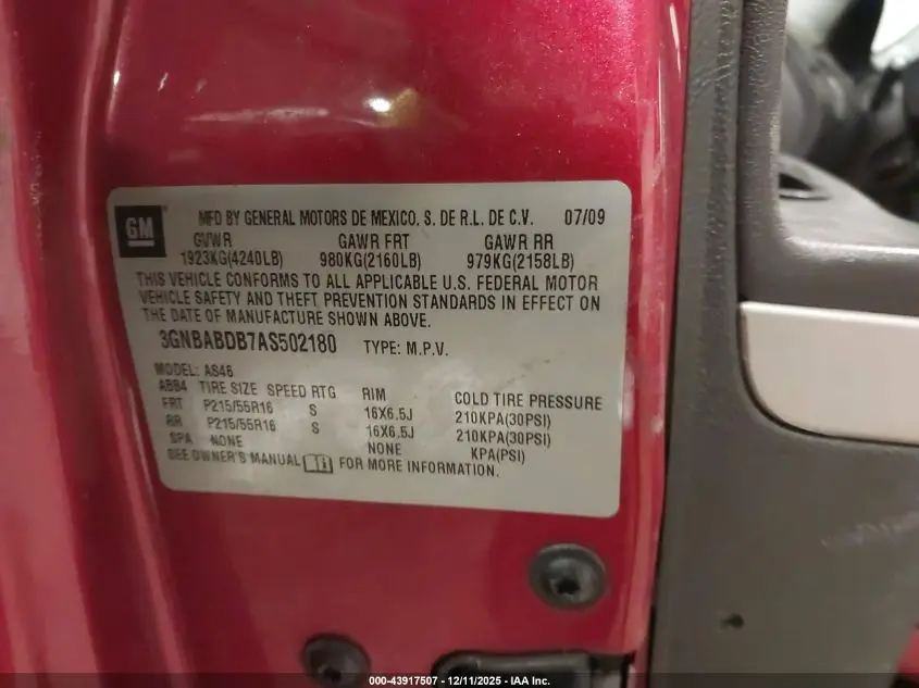 2010 CHEVROLET HHR LT