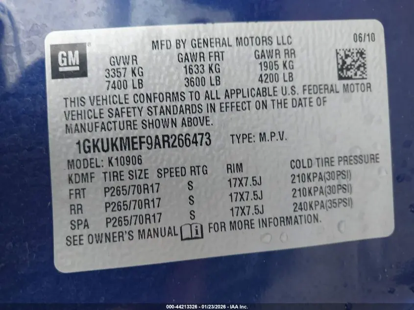 2010 GMC YUKON XL 1500 DENALI