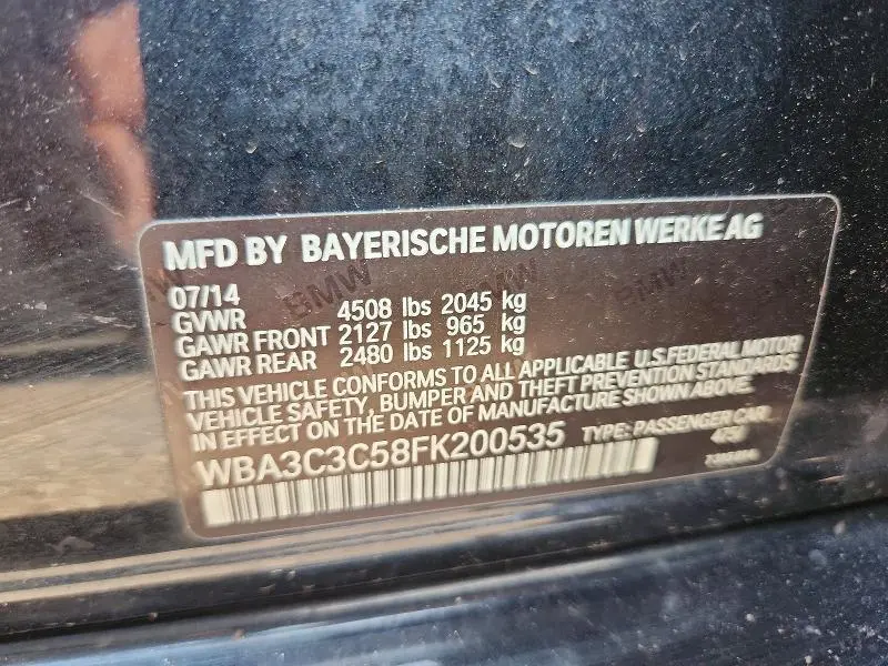 2015 BMW 320 I XDRIVE  