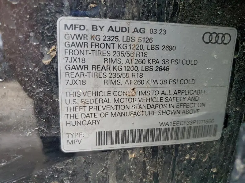 2023 AUDI Q3 PREMIUM PLUS S LINE 45  