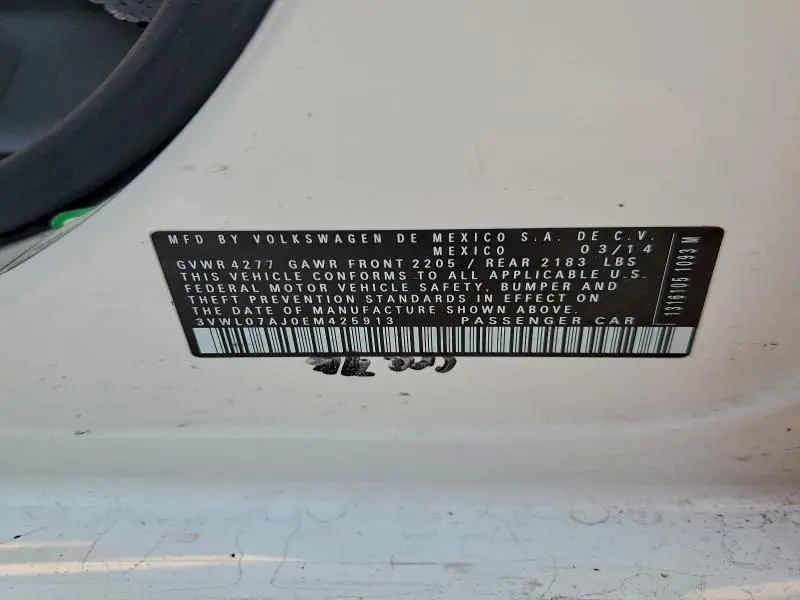 2014 VOLKSWAGEN JETTA SEL  