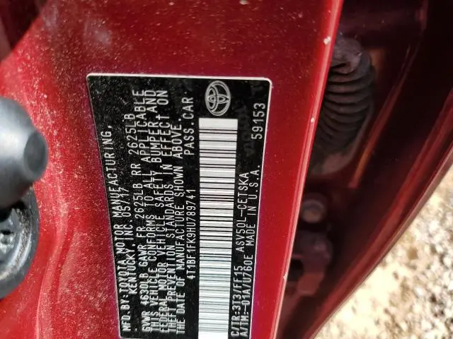 2017 TOYOTA CAMRY LE  