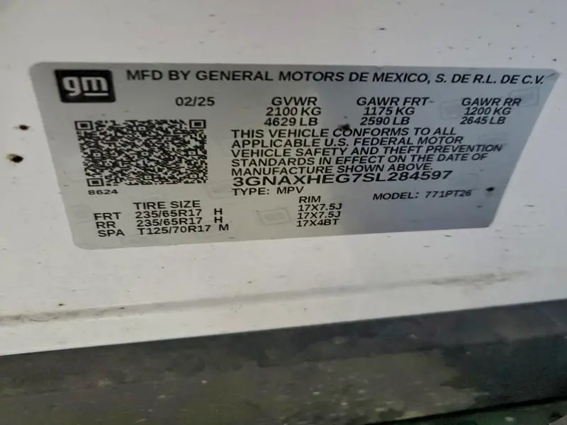 2025 CHEVROLET EQUINOX LT  