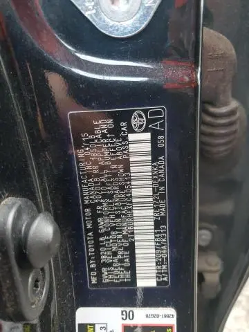 2015 TOYOTA COROLLA L  