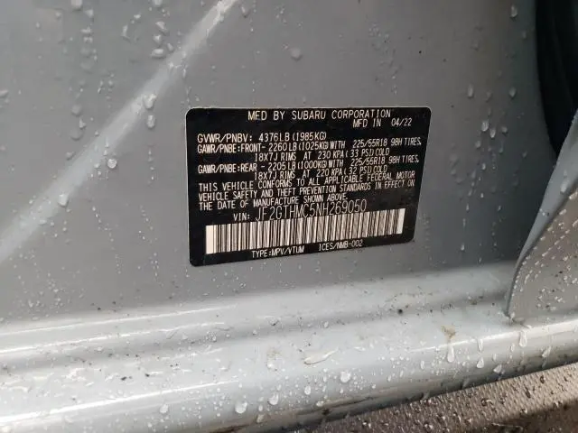 2022 SUBARU CROSSTREK LIMITED  
